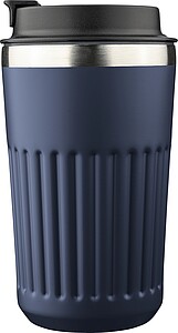 Cestovní hrnek z recyklované nerezové oceli, 400 ml, modrá