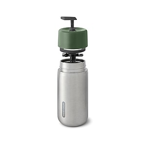 Cestovný nerezový termohrnček 340ml, vojenská zelená