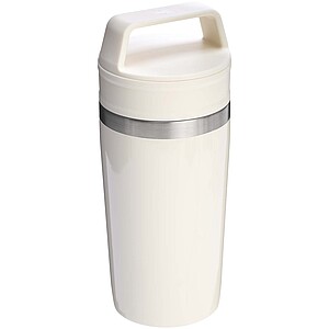Cestovný termohrnček objemu 350 ml Stanley, svetlá krémová