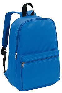 CHAPINO Batoh s dvoma vreckami na zips, modrý