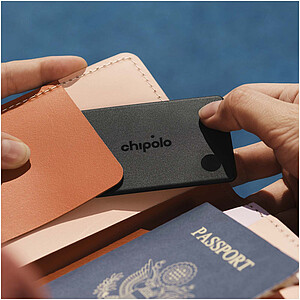 Chipolo CARD sledovací karta, černý melír