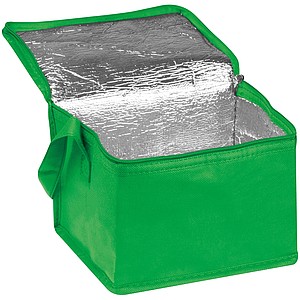 Chladící taška na 6 malých plechovek, netkaná textilie, zelená