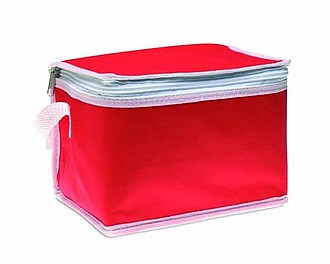 Chladící taška na plechovky, červená