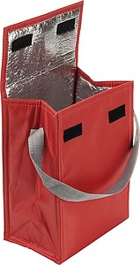 Chladící taška se zapínáním na suchý zip, červená