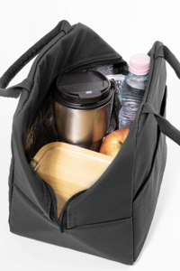 Chladicí taška z recyklované PU kůže, černá