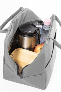 Chladicí taška z recyklované PU kůže, šedá