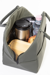 Chladicí taška z recyklované PU kůže, zelená