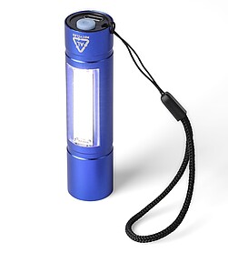 COB svítilna z recyklovaného hliníku, kobaltově modrá