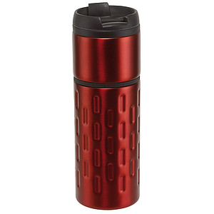 CONNIE Termofľaša 400ml, zvnútra plast, zvonku nerez, červená