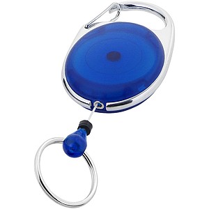 CORTINA Svinovací přívěšek s klipem, modrá - klíčenky s potiskem