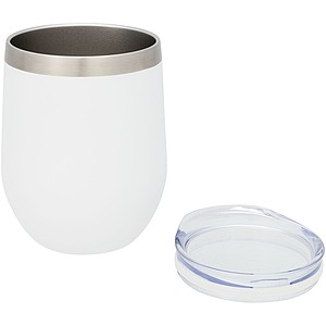 Corzo termohrnek s izolací z mědi a vakua 350ml, bílá