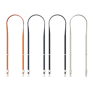 Crossbody lanyard RCS z recyklovaného PET, oranžová