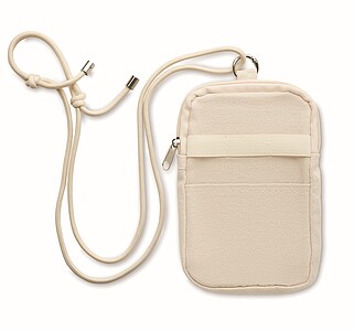 Crossbody taška na smartphone, béžová