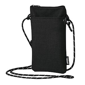 Crossbody taška na telefón, čierna