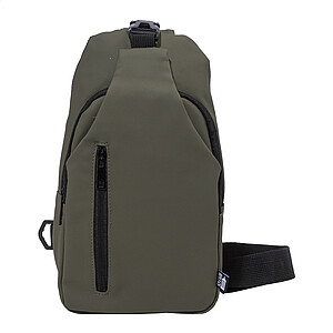 Crossbody taška z RPET, středně zelená (kelly, středně zelená