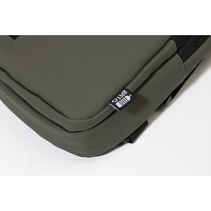 Crossbody taška z RPET, středně zelená (kelly, středně zelená