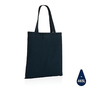 Čtvercová nákupní taška Impact AWARE™ z recyklované bavlny 145g, námořní modrá
