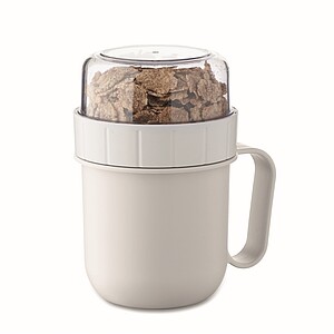 CUPOKO Plastový kelímek na svačinu, 450 ml, bílá