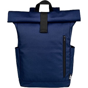 DAGY Rolovací městský batoh z recyklovaného polyesteru GRS, námořní modrá - tašky s vlastním potiskem