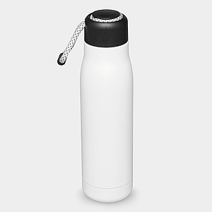 DALAGO Dvojstenná termoska z nehrdzavejúcej ocele s pútkom, 500 ml, biela