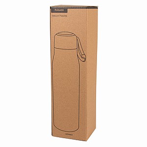 DALAGO Dvoustěnná termoska z nerezové oceli s poutkem, 500 ml, černá
