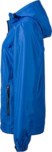Dámská bunda do deště James & Nicholson RAIN, královská modrá, XXL