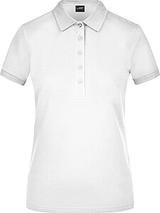 Dámská elastická polokošile James Nicholson, bílá, XL