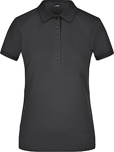Dámská elastická polokošile James Nicholson, černá, XL