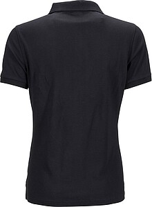 Dámská elastická polokošile James Nicholson, černá, XL
