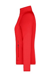 Dámská mikina James & Nicholson Stretchfleece, červená, velikost S