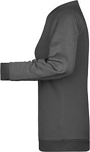 Dámská mikina James Nicholson sweatshirt women, antracitová, vel. XL