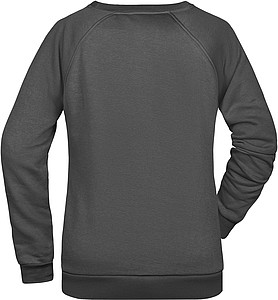 Dámská mikina James Nicholson sweatshirt women, antracitová, vel. XS