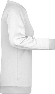 Dámska mikina James Nicholson sweatshirt women, biela, vel. S