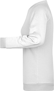 Dámska mikina James Nicholson sweatshirt women, biela, vel. S