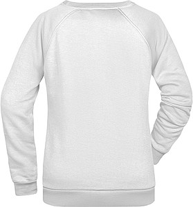 Dámska mikina James Nicholson sweatshirt women, biela, vel. S