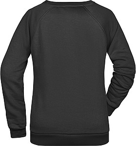 Dámska mikina James Nicholson sweatshirt women, čierna, veľ. S