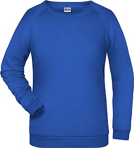 Dámská mikina James Nicholson sweatshirt women, královská modrá, vel. XS