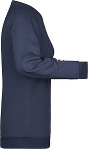 Dámska mikina James Nicholson sweatshirt women, námornícka modrá, veľ. S