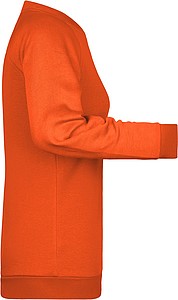 Dámská mikina James Nicholson sweatshirt women, oranžová, vel. 3XL