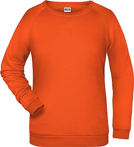 Dámská mikina James Nicholson sweatshirt women, oranžová, vel. XXL