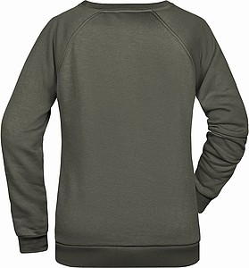 Dámská mikina James Nicholson sweatshirt women, šedá, vel. M