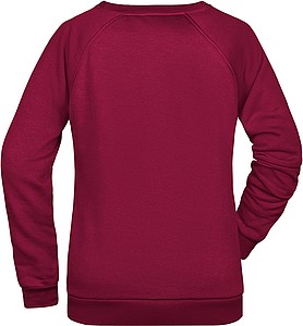 Dámská mikina James Nicholson sweatshirt women, vínová, vel. XL