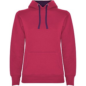 Dámská mikina ROLY URBAN, tmavě růžová s fialovými doplňky, M