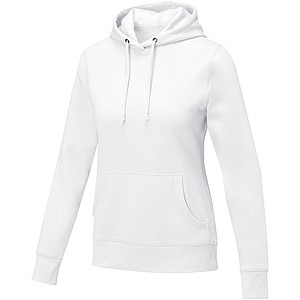 Dámská mikina s kapucí Elevate CHARON, bílá, vel. 4XL