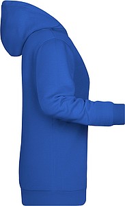 Dámská mikina s kapucí James Nicholson sweat hoodie women, královská modrá, vel. M