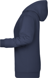 Dámská mikina s kapucí James Nicholson sweat hoodie women, námořní modrá, vel. 3XL