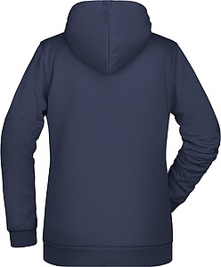 Dámská mikina s kapucí James Nicholson sweat hoodie women, námořní modrá, vel. 3XL