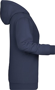 Dámská mikina s kapucí James Nicholson sweat hoodie women, námořní modrá, vel. 3XL