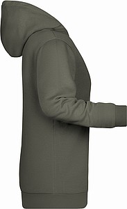 Dámska mikina s kapucňou James Nicholson sweat hoodie women, sivá, veľ. 3XL