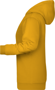Dámska mikina s kapucňou James Nicholson sweat hoodie women, tmavo žltá, veľ. L